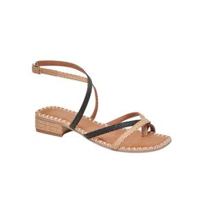 Dolce Vita Brinn Sandals Black Natural Raffia - New in Box - size 11